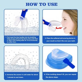 Anti Snoring Mouthpiece Anti Snoring Devices for Men and Women Soft Snore Stopper, Snoring Mouth Guard - Ready to Use Anti Snore