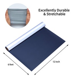 Reflective Plotter Film Vinyl 30.5 cm x 1.83 m Heat Transfer Vinyl Splitter Transfer Film Plotter Flex Film for Cricut and Silhouette Cameo, Used in DIY T-Shirt Clothing, Fabrics