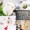 Faylapa Embroidery Hoops Set Adjustable Bamboo Circle Cross Stitch Hoop
