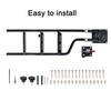 POKIAUTO Universal Foldable and 360° Rotatable Tailgate Ladder for Pickup