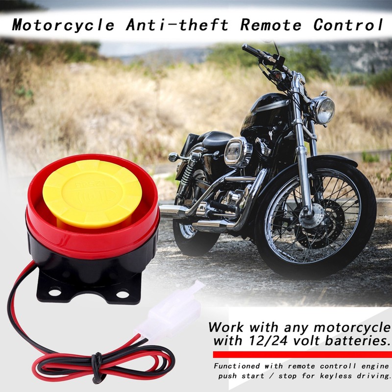 12V Motorcycle Anti Theft Security Alarm System Remote Control Universal
