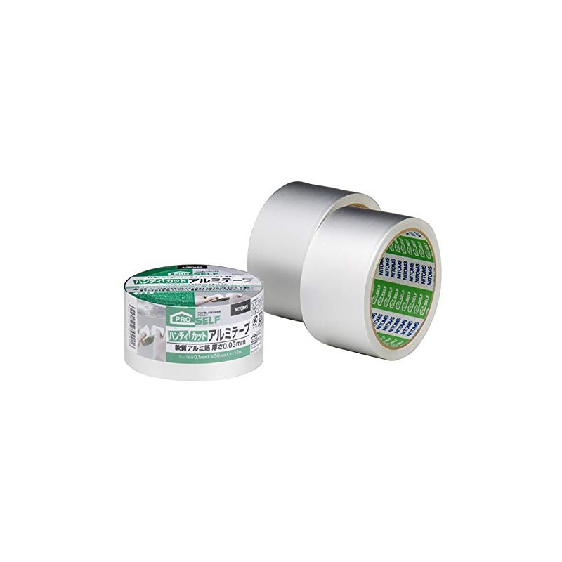 Nitoms J3500 Handy Cut Aluminum Tape, 2.0 inches (50 mm)