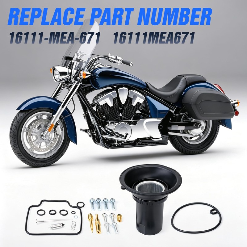 16111-MEA-671 Carburetor Rebuild Kit Replacement for Honda VTX1300