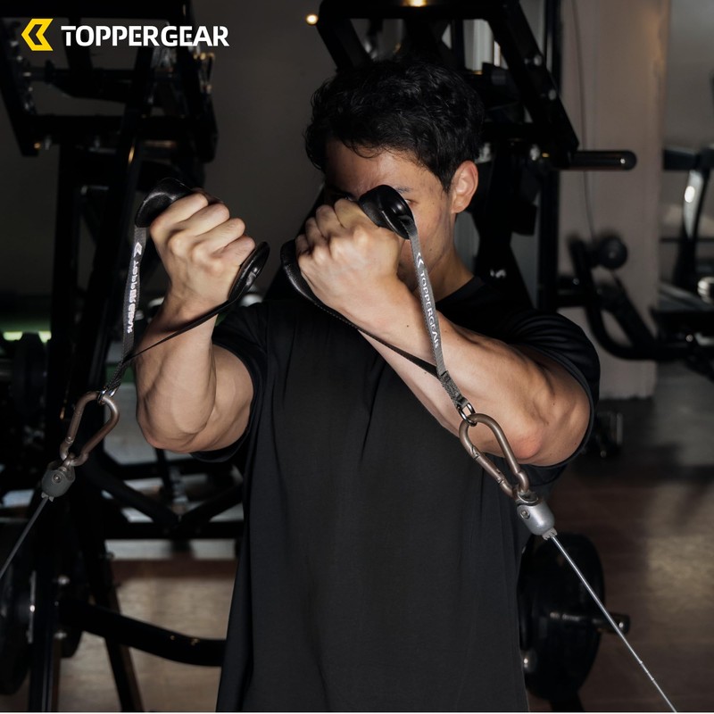 TOPPERGEAR Tricep Ramp Single Hand Grip with Ergo Grip for