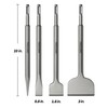 SDS Chisel Set, Firecore 4pcs Tile Removal Chisel Bits for