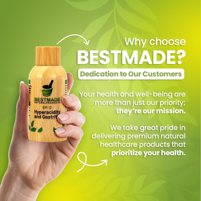Bestmade Hyperacidity and Gastritis Relief BM12 - Comprehensive, Gentle Support