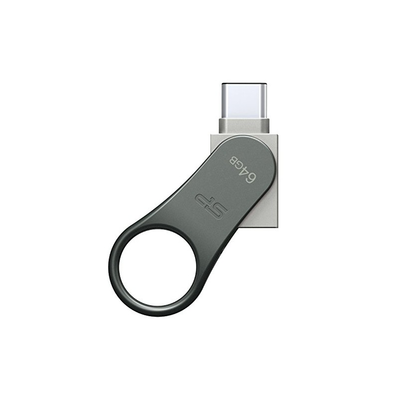 Silicon Power 64 GB Mobile C80 Dual Flash Drive for