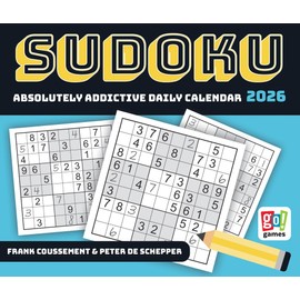 Sudoku | 2026 6 x 5 Inch Daily Desktop Box Calendar | New Page Every Day | Cal Ink | Puzzle Game Logical Combinatorial Numbers Math