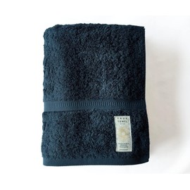 TRUE TOWEL Classic Hotel Petite Bath Towel, Luxury Imabari Towel (Navy)