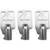(3) KeyPower 2001-2100 Keys for Sentry Safe Lock Boxes, Tubular