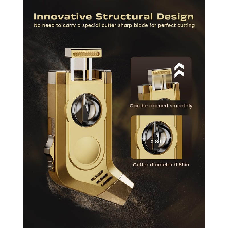 2-Pack Torch Lighters, Torch Lighter with Powerful Jet Flame, Holder,