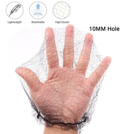 Ecojunmi Redes Invisibles para El Cabello para Cabello Largo, 100 Piezas de Malla Elástica de 18-46" para Mujeres Redecillas para El Cabello Gorro para Pelucas Cierre Frontal Moño para El Cabello Serv