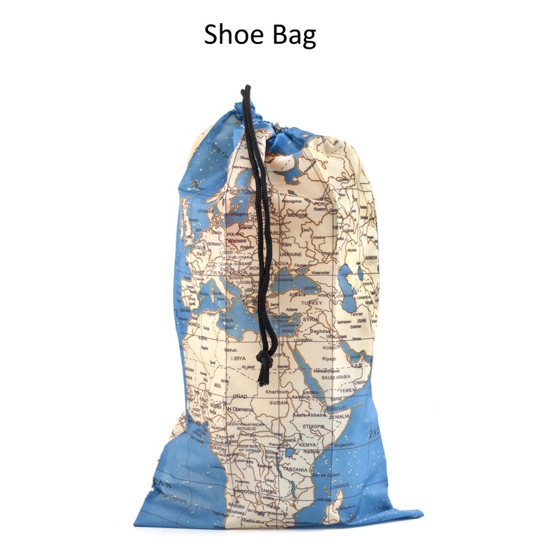 KIKKERLAND Polyester Travel Bags, Set of 4 - Laundry, Shoe
