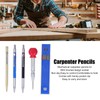 16Pcs Mechanical Carpenter Pencils Kit Scribe Pencil with Center Punch