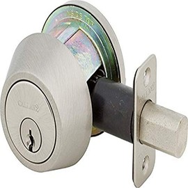 Delaney Hardware G2KA2001 Callan Single Cylinder Deadbolt in Satin Nickell Finish, Grade 2 Deadbolt Lock, Entry Deadbolt Lock Set, Double Door Deadbolt