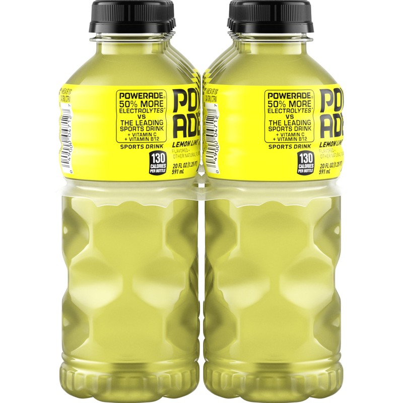 POWERADE Sports Drink Lemon Lime, 20 Ounce (Pack of 8)