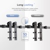 EaseLife 12 FT Heavy Duty Sliding Barn Door Hardware Track