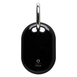 iFace First Class Case [Compatible with AirTag] with Key Ring - Secure Clip-On Scratch Resistant Protective Hybrid Keychain Holder/Hard Cover - Black