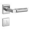 ck-tuerbeschlaege Bauhaus Q Handle Set V2A Matt Stainless Steel According