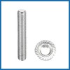 A ABSOPRO 16pcs Stainless Steel Exhaust Manifold Bolt Stud Hardware
