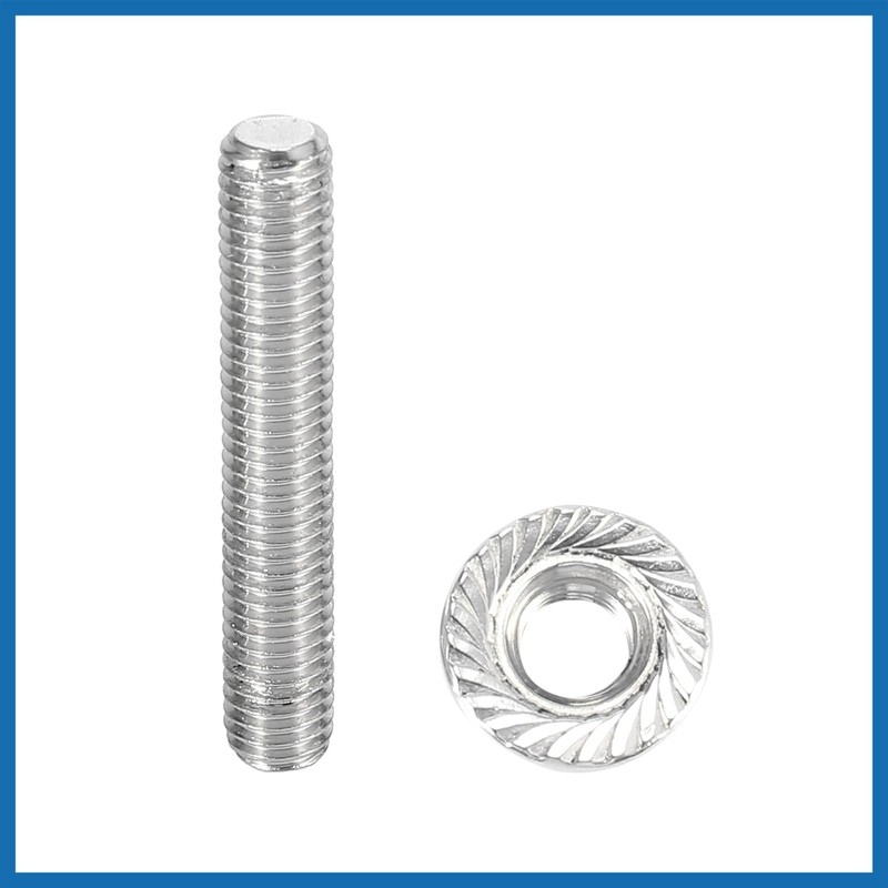 A ABSOPRO 16pcs Stainless Steel Exhaust Manifold Bolt Stud Hardware