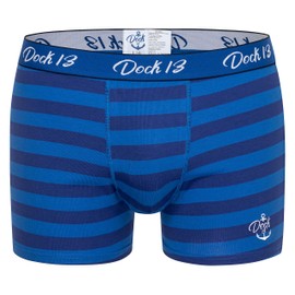 Dock13 Men's Boxer Shorts Maritime (Pack of 3), darkblue