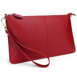 YALUXE Women's Genuine Leather Wristlet Clutch Crossbody Phone Bags Wallet Purses and Handbags for Women