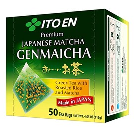 ITO EN Oi Ocha Premium Genmaicha Green Tea - 50 Tea Bags