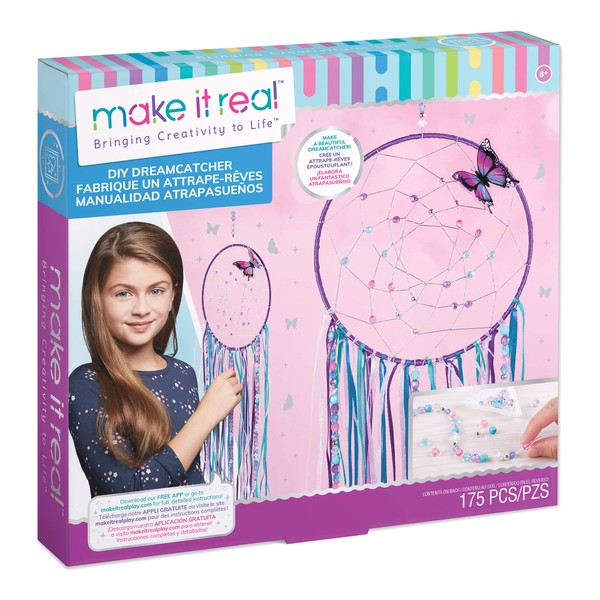 Make It Real: DIY Dreamcatcher - Purple Pink Blue Butterfly,