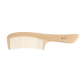 TAN MUJIANG YHSHY0204 Wooden Comb, Anti-Static, Dense Teeth Comb, Natural Wood