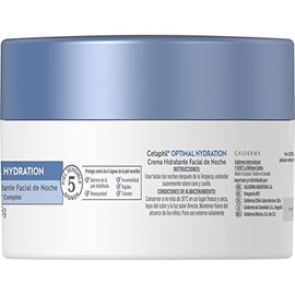 CETAPHIL Optimal Hydration Crema Hidratante Facial de Noche con cido Hialurnico y Tecnologa HydroSensitive Complex, 48g, Todo Tipo de Piel