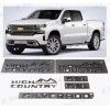 GM Auto Fender Matte Black High Country Rear Silverado Hood