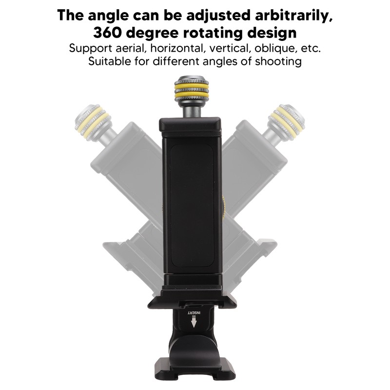 VELEDGE V3 Aluminum Alloy Universal Cell Phone Tripod Mount 360