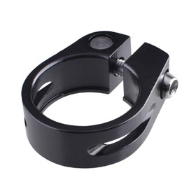 YAPJEB Bike Seat Post Clamp, Bicycle Seatpost Collar with Aluminium Alloy, Seat Tube Clip for Mountain, Road, DH, MTB Bikes Gear(Black, 31.8mm)