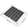 5V 20W Solar Panel Monocrystalline Safe USB Output Portable Solar