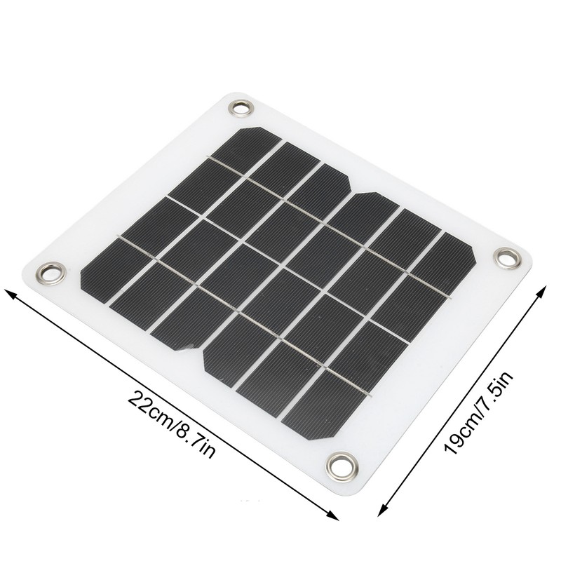 5V 20W Solar Panel Monocrystalline Safe USB Output Portable Solar