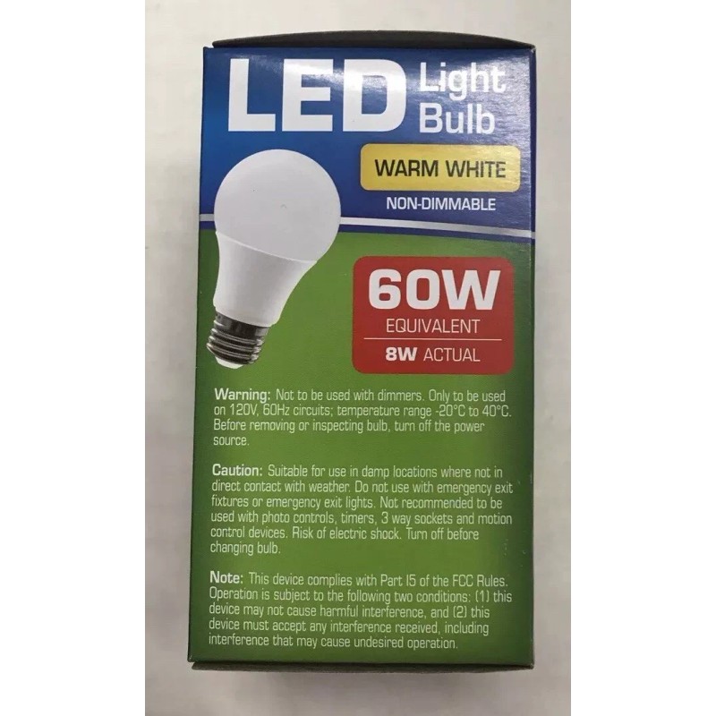 Sunbeam (3-Pack) LED 9W (60W) 3000K Warm White 800 Lumens