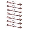 Gr8Sight 7-Pack Rimless Reading Glasses with Small Lenes (BrownArm,+1.00)