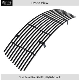 APS Compatible with 2007-2008 Infiniti G35 Sedan Stainless Steel Black Billet Grille Insert S18-J58868N