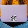 DK339 Cute Miniature Schnauzer Stickers 15 x 11 cm Hide