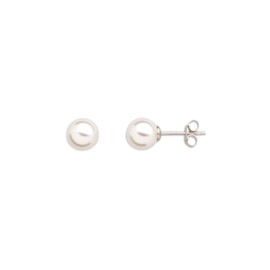 XENOX® Pearl Earrings – Women's Earrings Made of High-Quality 925 Sterling Silver | XS5130, Sterling Silver, Pearl