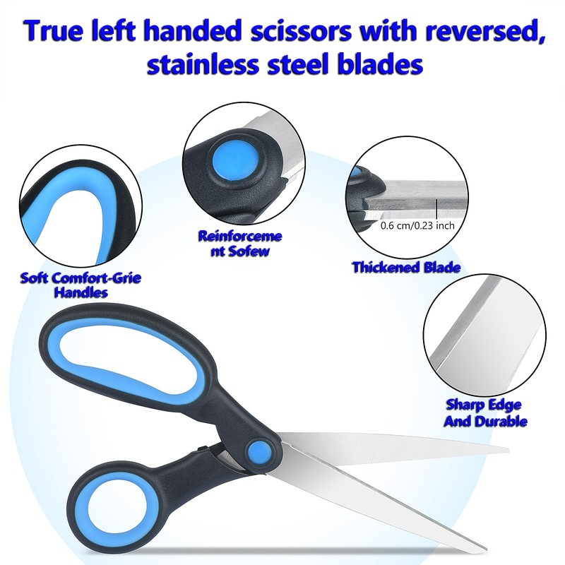 Left Handed Scissors, Kitchen Poultry Shears and Can Opener, Peeler