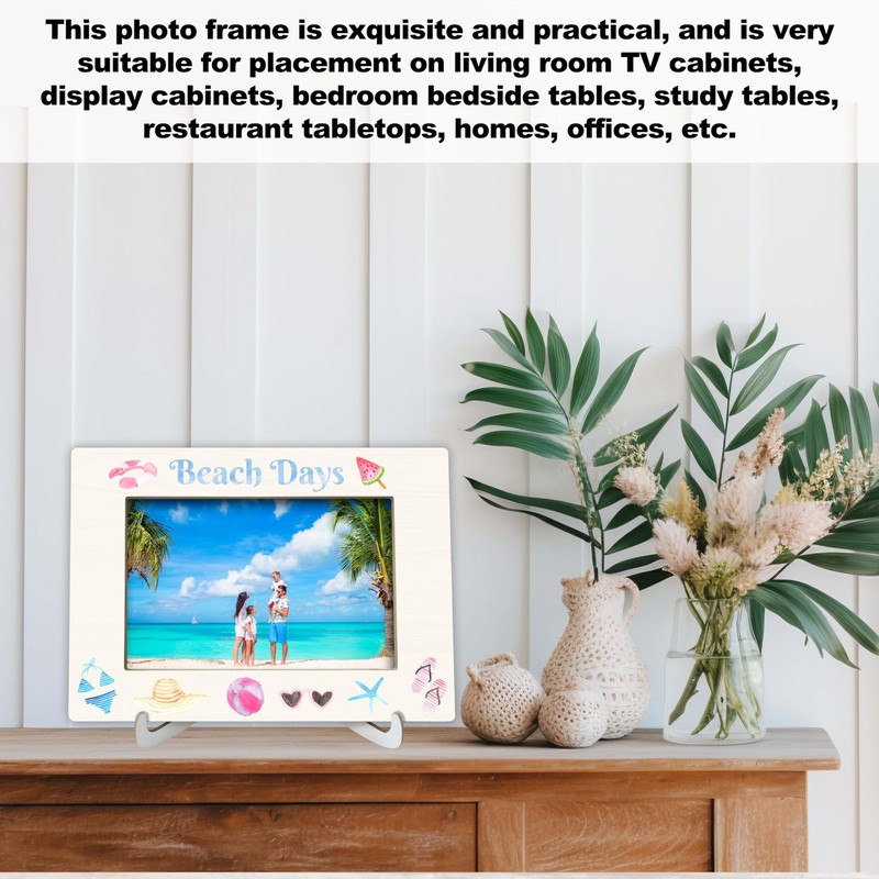 YSTEP Beach Theme Frame, Summer Vacation Frame, Family Vacation Picture