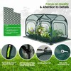 Poray Large 5.3x2.6FT Plant Netting Cover, Pop up Tunnel Crop
