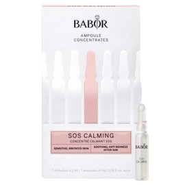 BABOR SOS Calming Serum Ampoules for the Face, with Aloe Vera and Panthenol for Instantly Soothed Skin, Ampoule Concentrates, 7 x 2 ml