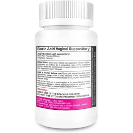 Nutrablast Boric Acid Vaginal Balance 30 Suppositories