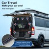 190 * 165cm Magnetic Car Tailgate Mesh Screen, Breathable Camping