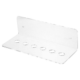 Clear Acrylic Wall Mounted Scissor Holder Rack Slot Organizer for Hair Stylist Shears Essential Tool for Salons Space Saving Design for Easy Access