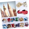 Baluue 3sets DIY Nail Set Sequin Glitter Nail Art Stickers