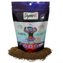 DynariX SuperMIX Fish Food – 2mm Sinking Pellets (Krill-Cichlid-Veggie) – High-Protein – for Cichlids, Oscars, Angelfish & More
